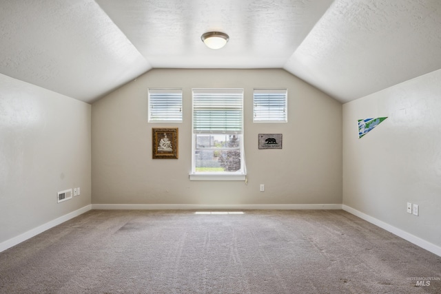 12022 W Ardyce, Boise, ID 83713 - bonus room with carpet flooring, vaulted ceiling, and a textured ceiling