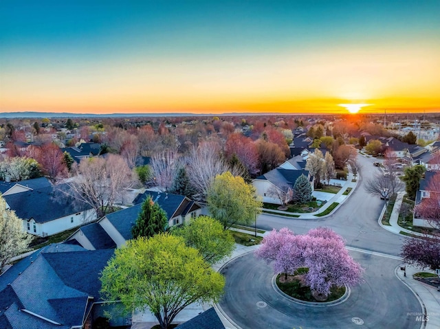 birds eye view of property featuring a residential view