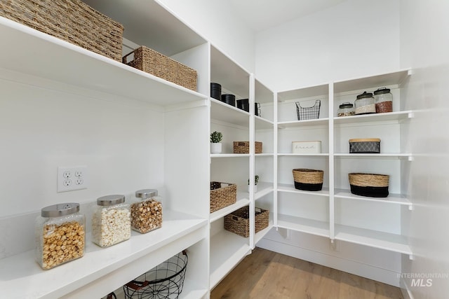 view of storage area
