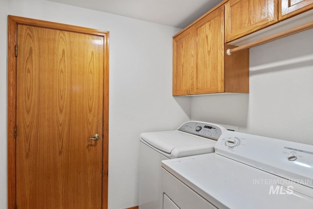 9421 W Rifleman St, Boise, ID 83703 - laundry room featuring separate washer and dryer and cabinet space