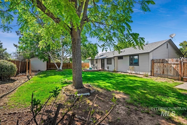 9421 W Rifleman St, Boise, ID 83703 - view of yard featuring a patio