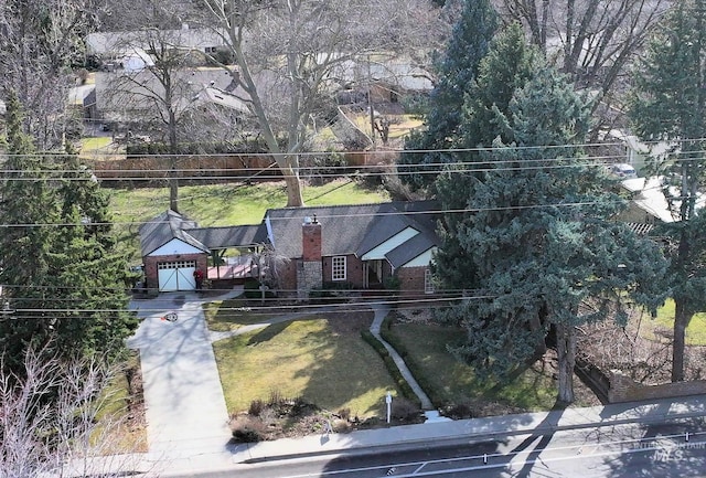 birds eye view of property