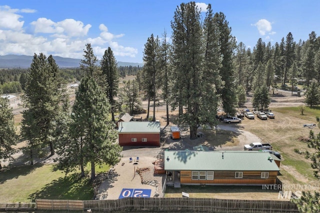 739 S Main St, Cascade, ID 83611 - bird's eye view with a mountain view