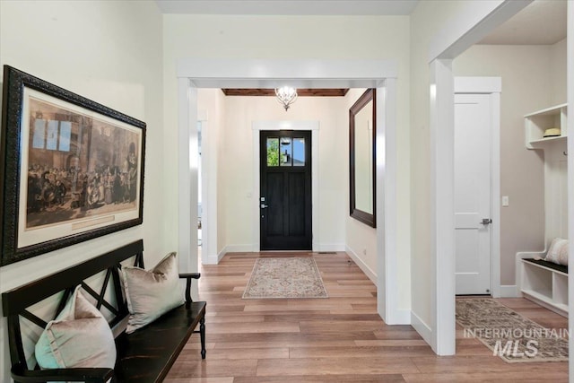 7478 W Palamas, Eagle, ID 83616 - entrance foyer with light wood-style floors and baseboards