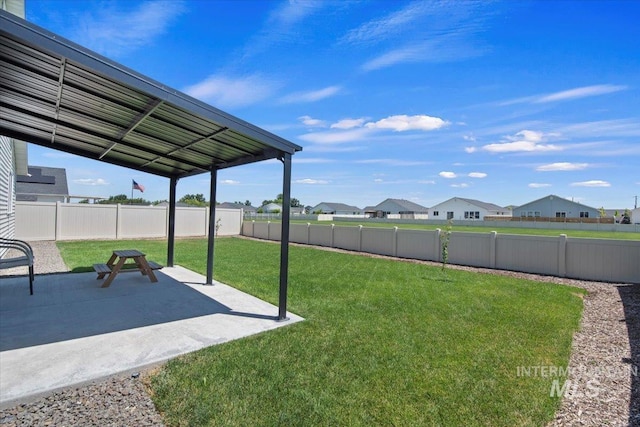 19558 Delmarva Ave, Caldwell, ID 83605 - fenced backyard featuring a patio area and a residential view
