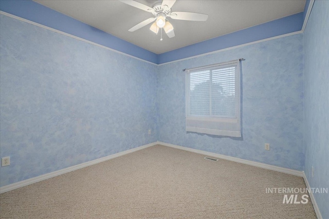 2920 S Givens Way, Meridian, ID 83642 - carpeted empty room featuring a ceiling fan and baseboards