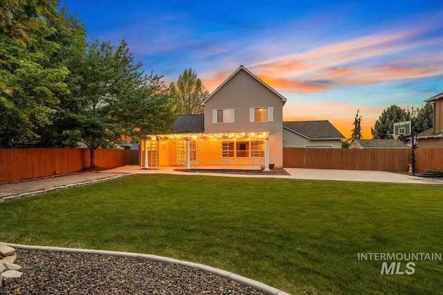 2920 S Givens Way, Meridian, ID 83642 - back of property with a patio