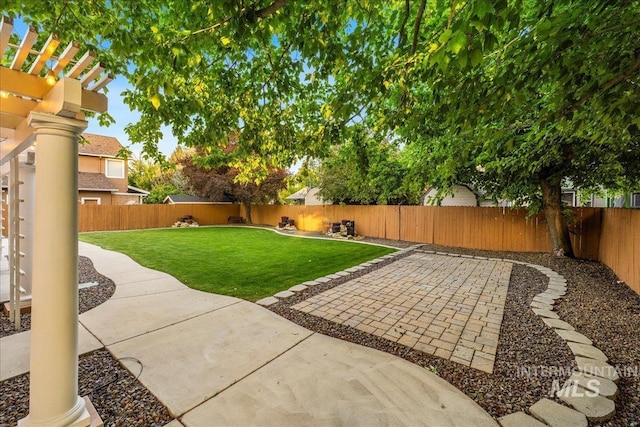 2920 S Givens Way, Meridian, ID 83642 - view of yard featuring a patio area and a pergola