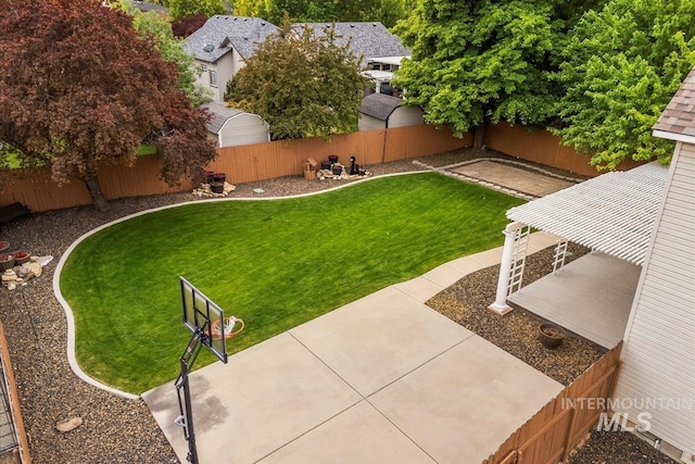 2920 S Givens Way, Meridian, ID 83642 - view of yard featuring a patio area