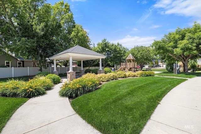 1866 W Windswept Dr, Meridian, ID 83646 - surrounding community featuring a gazebo