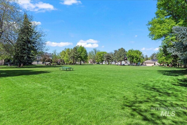 surrounding community featuring a yard