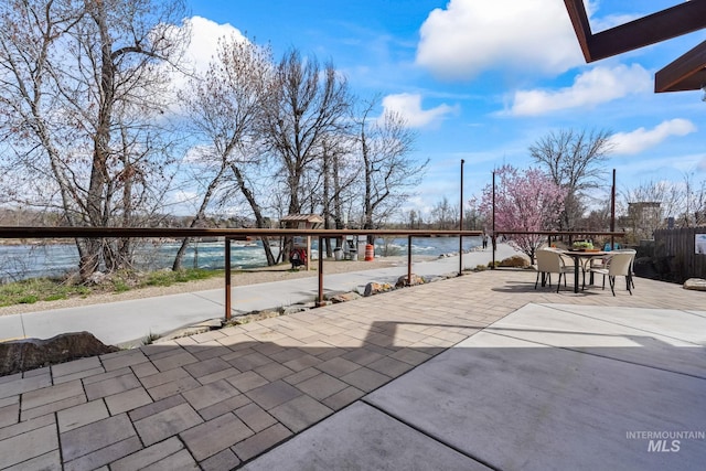 3472 N Prospect Ln, Garden City, ID 83714 - view of patio featuring outdoor dining area