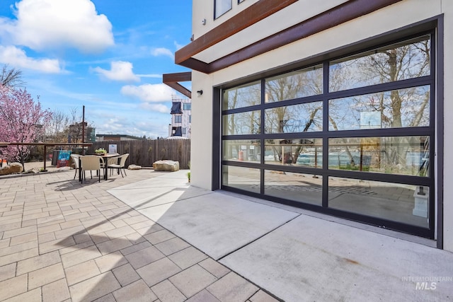 3472 N Prospect Ln, Garden City, ID 83714 - view of patio with fence and outdoor dining space