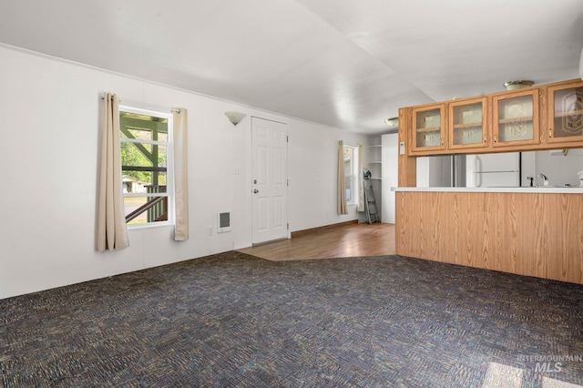 view of carpeted entryway