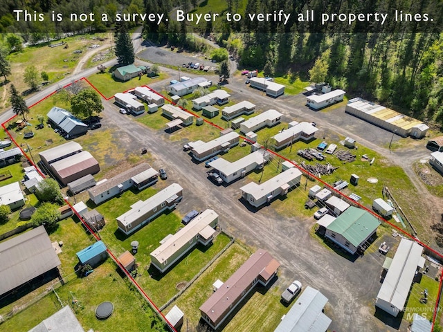 view of property location with property parcel outlined