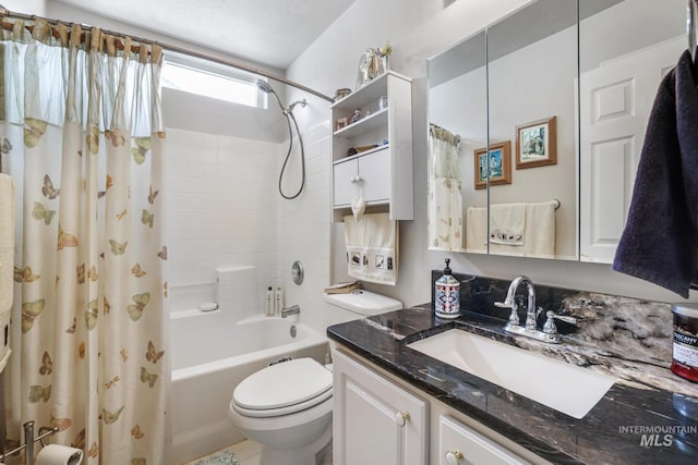 265 Cedar Park Cir, Twin Falls, ID 83301 - bathroom with shower / tub combo, toilet, and vanity