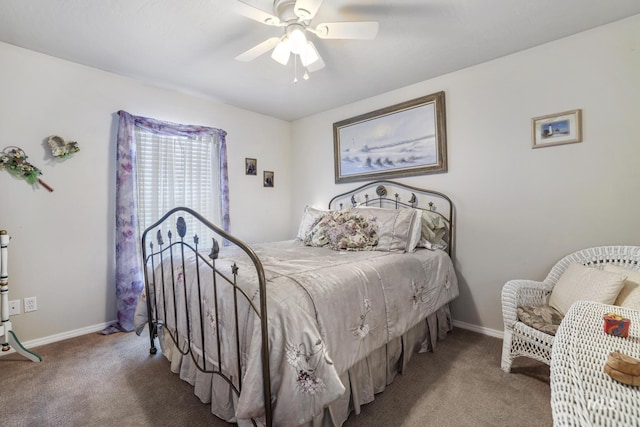265 Cedar Park Cir, Twin Falls, ID 83301 - bedroom featuring carpet flooring, a ceiling fan, and baseboards