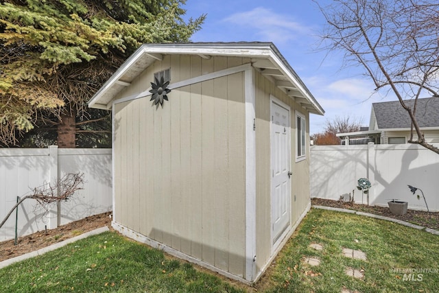 265 Cedar Park Cir, Twin Falls, ID 83301 - view of shed featuring fence