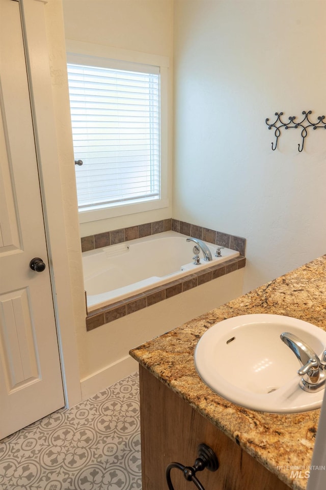 6023 S Augustine Ave, Boise, ID 83709 - full bath featuring vanity and a garden tub