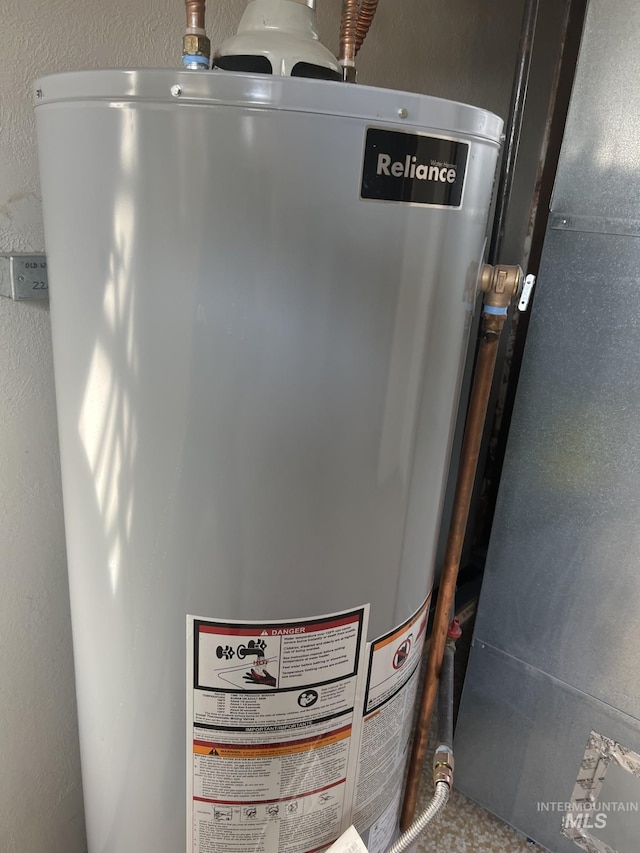 utilities featuring gas water heater