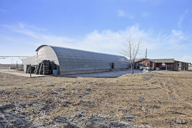 exterior space with an outdoor structure