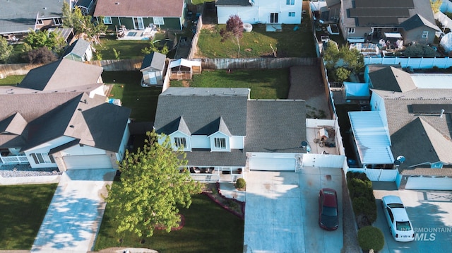 bird's eye view featuring a residential view