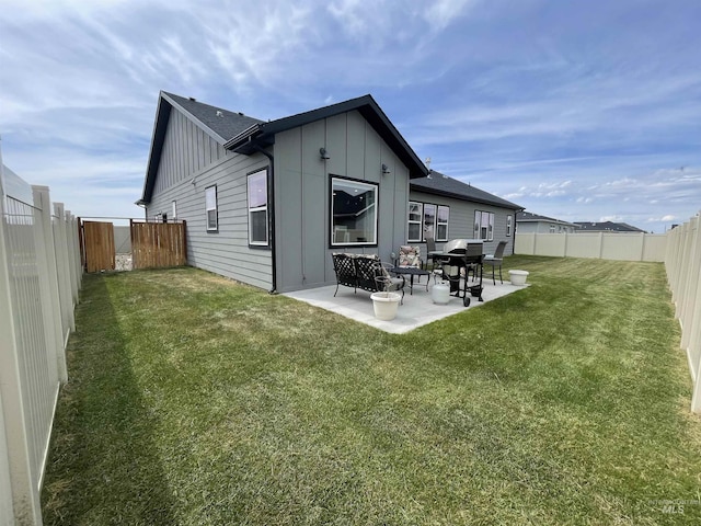 1111 Thunder Mountain St, Kimberly, ID 83341 - rear view of house featuring board and batten siding and a patio area