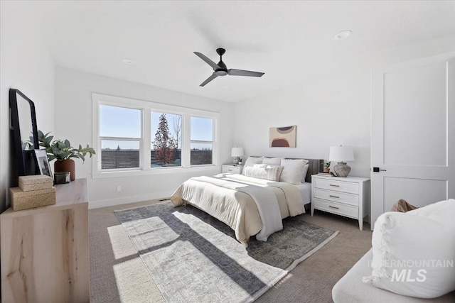 8447 W Happy Day Dr, Meridian, ID 83646 - bedroom with carpet, ceiling fan, and baseboards