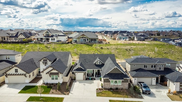 birds eye view of property featuring a residential view