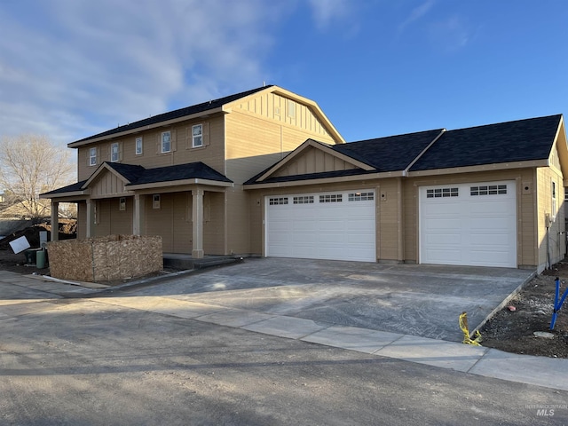 view of front of house featuring a garage