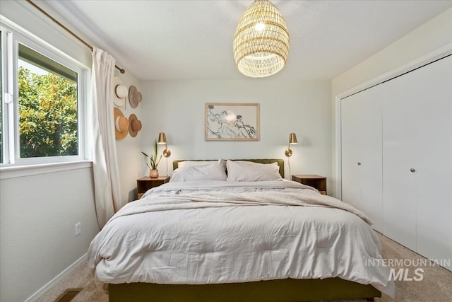 1722 W Mcglinchey St, Meridian, ID 83646 - bedroom featuring carpet flooring, a chandelier, and a closet