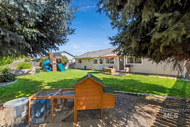 1722 W Mcglinchey St, Meridian, ID 83646 - view of yard featuring a playground