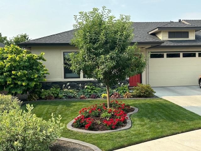 view of front of house featuring a front yard