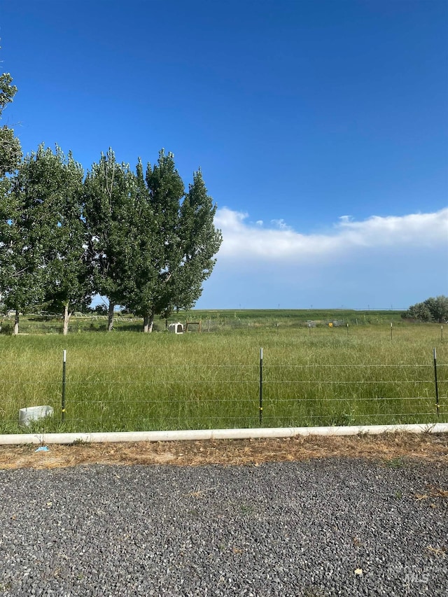 exterior space featuring a rural view