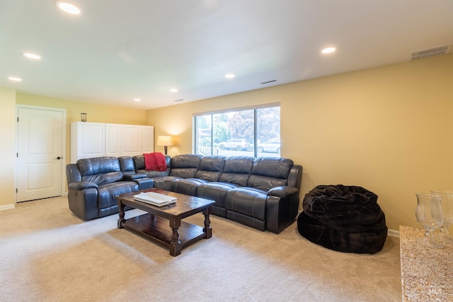 1205 Ponderosa Dr, Moscow, ID 83843 - living area with light colored carpet, recessed lighting, and baseboards