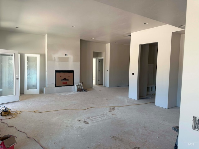 view of unfurnished living room