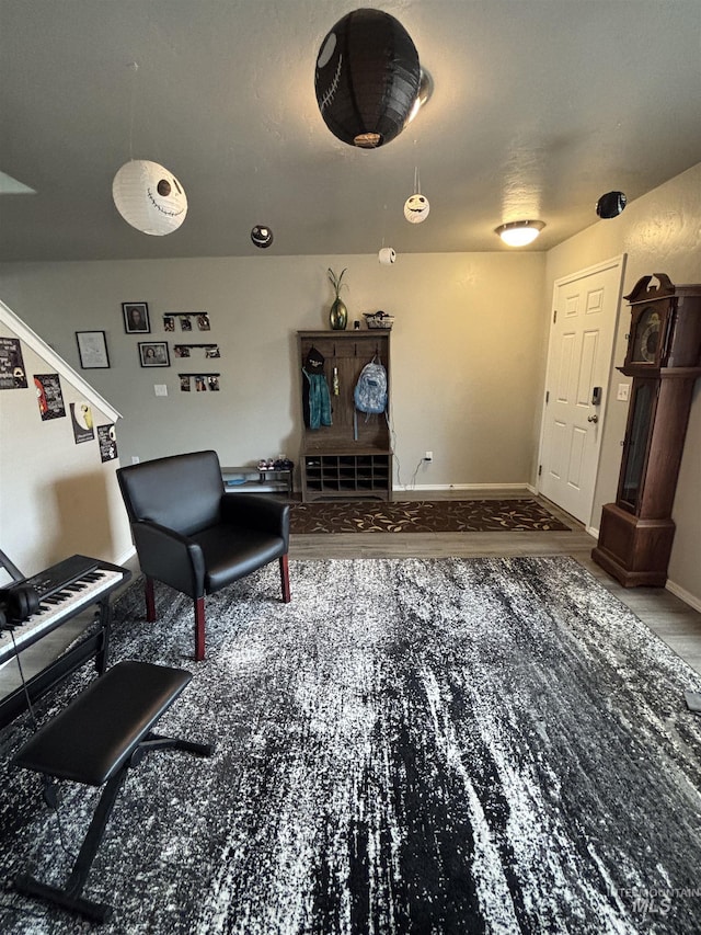 4618 Braeburn, Caldwell, ID 83607 - living area with baseboards and wood finished floors