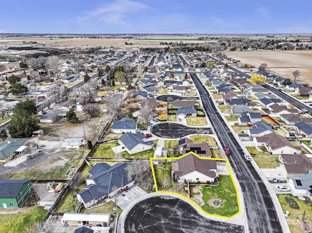 birds eye view of property featuring a residential view