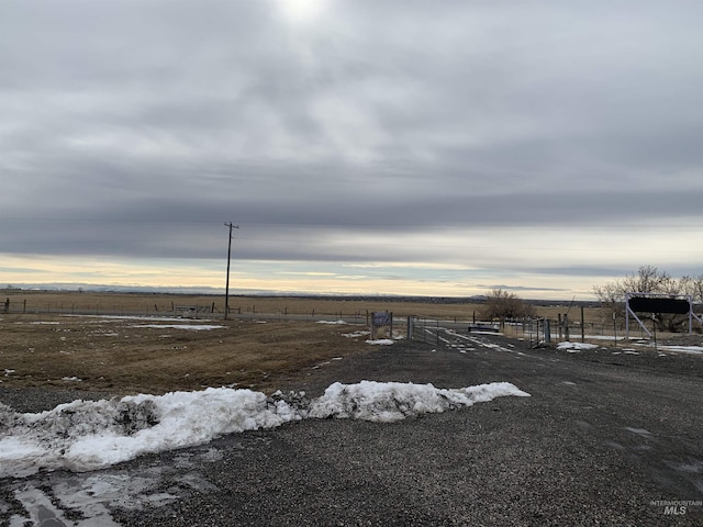 property view of water featuring a rural view