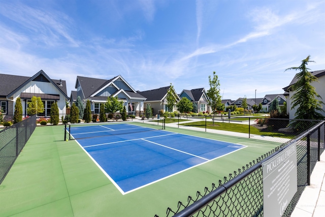 6178 N Bolsena Ln, Meridian, ID 83646 - view of tennis court featuring a residential view