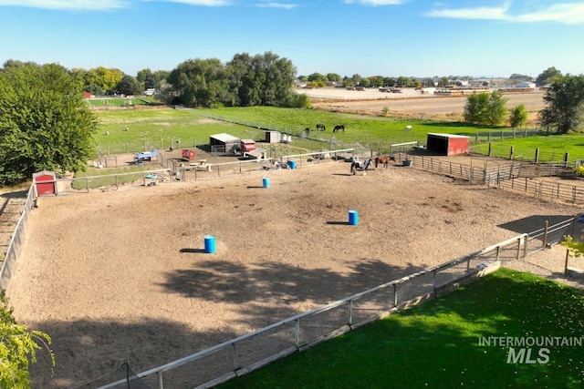 view of home's community with a rural view