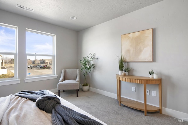 1694 N Solterra Ln, Meridian, ID 83646 - carpeted bedroom featuring visible vents, baseboards, and a textured ceiling