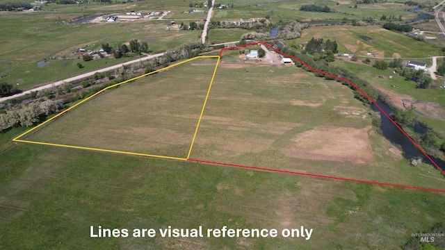 1334 Morehouse Rd, Emmett, ID 83617 - aerial view of sparsely populated area with property parcel outlined