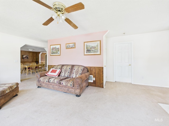 1334 Morehouse Rd, Emmett, ID 83617 - carpeted living room with ceiling fan