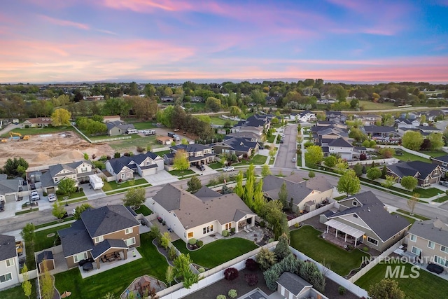 view of property location with nearby suburban area