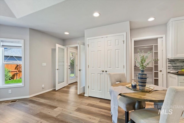 11298 W Charitan St, Boise, ID 83713 - dining area featuring light wood finished floors, recessed lighting, and baseboards