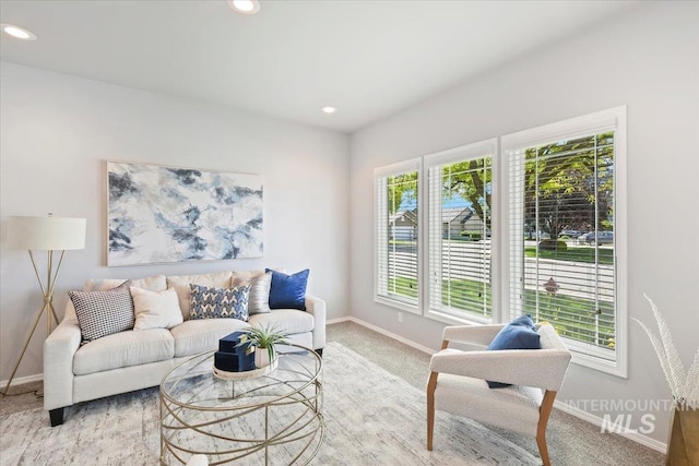 11298 W Charitan St, Boise, ID 83713 - carpeted living room featuring baseboards and recessed lighting