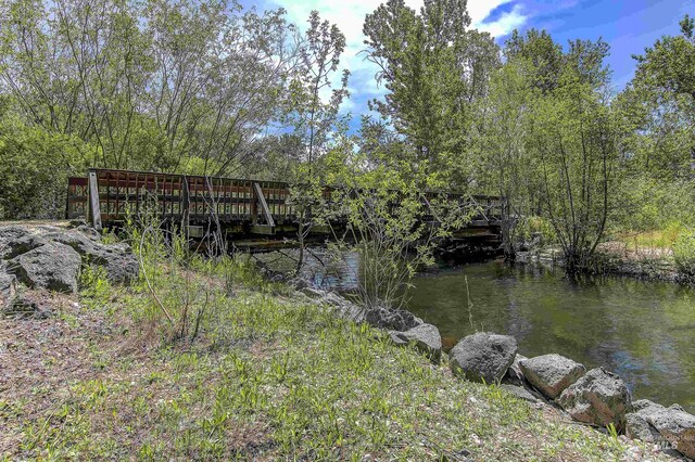 view of dock area