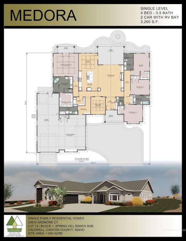 24910 Ardmore Ct, Caldwell, ID 83607 - room layout