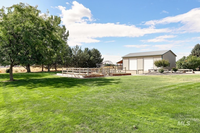 1795 W Black Canyon Hwy, Emmett, ID 83617 - view of yard featuring a detached garage and an outdoor structure